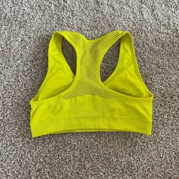 Forever 21 Neon Yellow Sports Bra - Picture 3 of 4